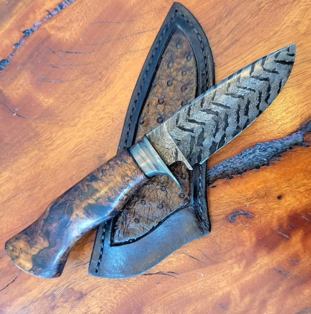 Detalhe de cabo artesanal